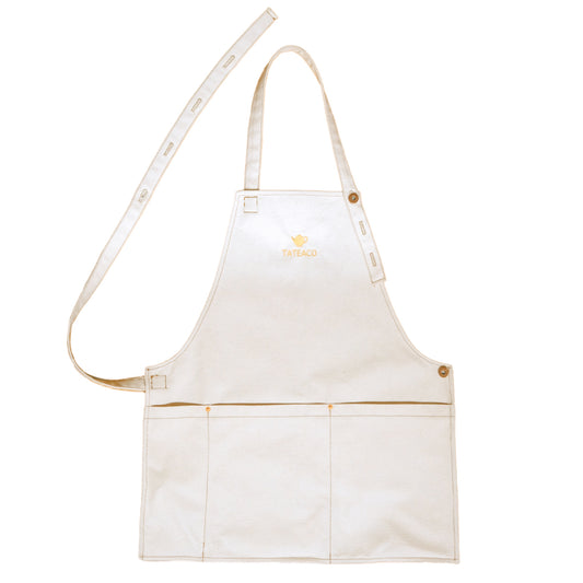 Canvas Apron With Embroidery